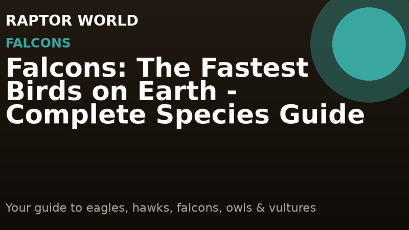 Falcons: The Fastest Birds on Earth – Complete Species Guide
