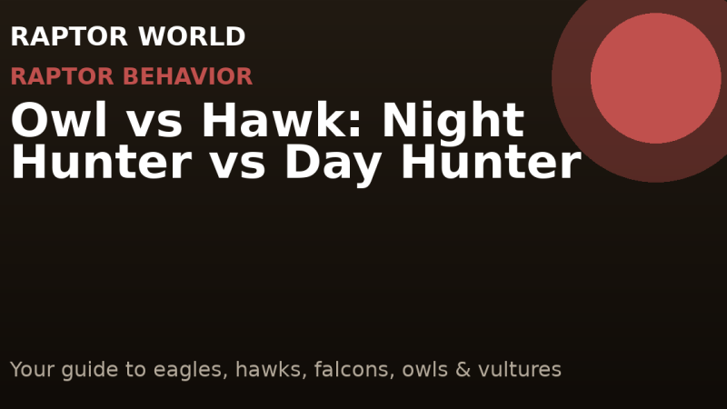 Owl vs Hawk: Night Hunter vs Day Hunter