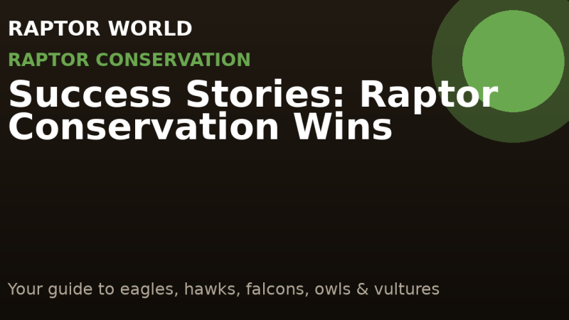 Success Stories: Raptor Conservation Wins
