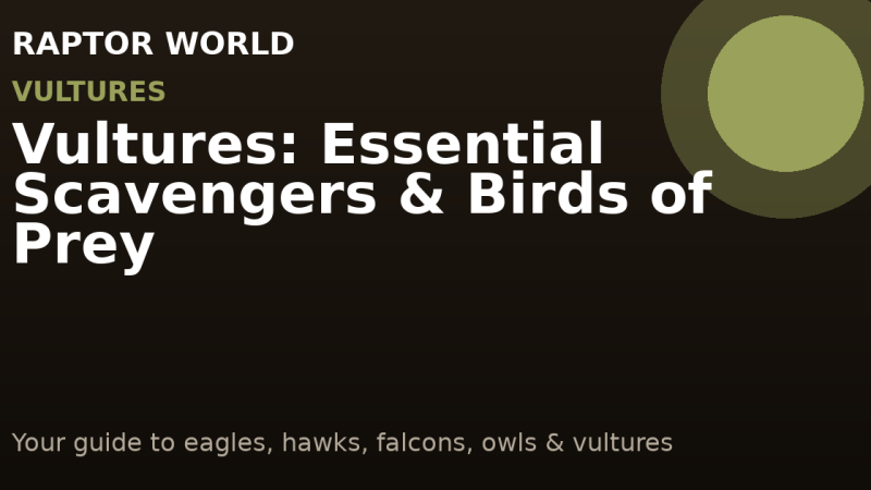Vultures: Essential Scavengers & Birds of Prey